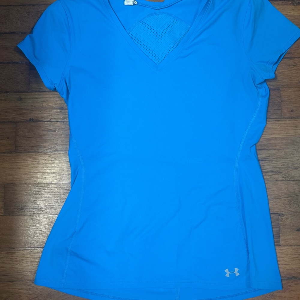 Under Armour Blue Fitted Short Sleeve Tee